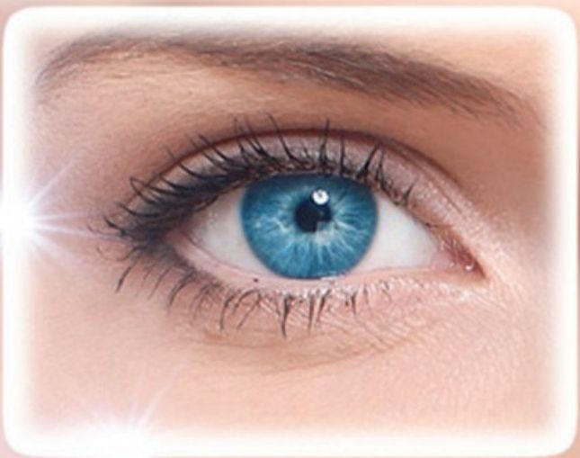 Close-up van een oog vóór ooglaserbehandeling
