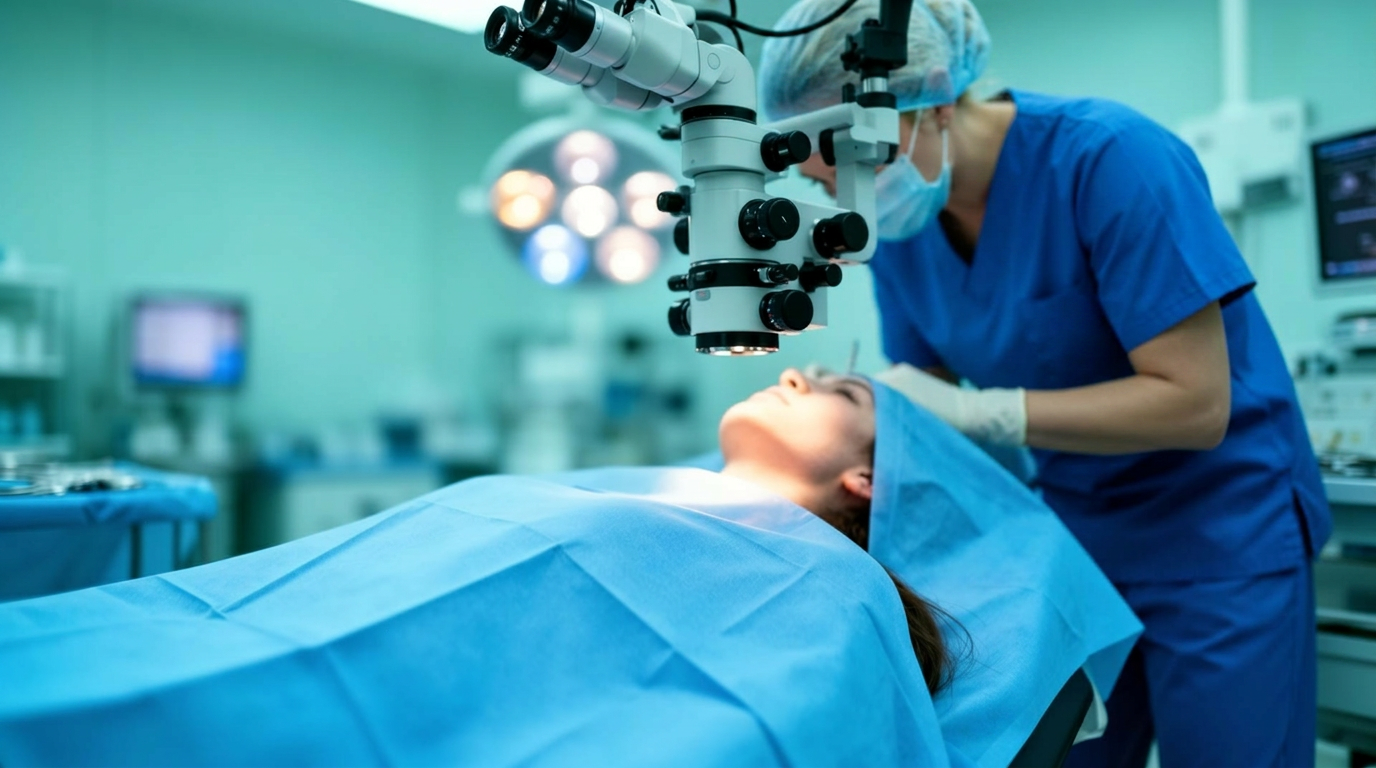 Oogchirurgie in het operatiekwartier — dr. Pinxten